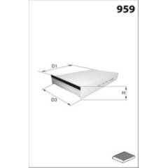 Filtre d'habitacle MECAFILTER - EKR7290