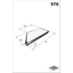 Filtre d'habitacle MECAFILTER - ELR7068