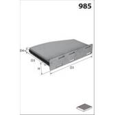 Filtre habitacle MECAFILTER - ELR7127