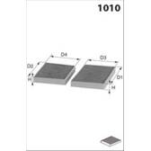 Filtre habitacle MECAFILTER - JLR7217