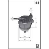 Fuel filter MECAFILTER - ELG5242