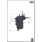 Fuel filter MECAFILTER - ELG5298