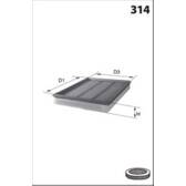 Luchtfilter MECAFILTER - ELP3958