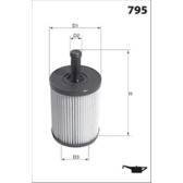 Oliefilter MECAFILTER - ELH4307