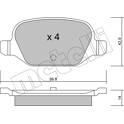 Bremsbelagsatz hinten METELLI - 22-0324-0