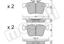 Bremsbeläge hinten (4er-Satz)