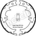 Bromsbackar, sats METELLI - 53-0439