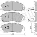 Bromsbelägg fram METELLI - 22-0298-0