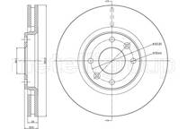 Jeu de 2 disques de frein
