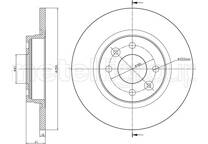 Jeu de 2 disques de frein