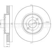 Brake disc set (2) METELLI - 23-0517C