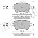 Front brake pad set METELLI - 22-0768-0