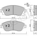 Kit pastiglie freno anteriore METELLI - 22-0340-0