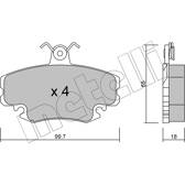 Remblokkenset voor METELLI - 22-0120-0