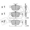Set remblokken achter METELLI - 22-1040-1