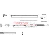 Accelerator Cable METZGER - 10.0382