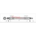 Brake Hose METZGER - 4114804
