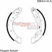 Brake Shoe Set METZGER - MG 634