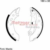 Brake Shoe Set METZGER - MG 642