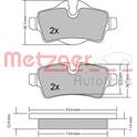 Bremsbeläge hinten (4er-Satz) METZGER - 1170201