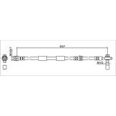 Bremsschlauch METZGER - 4111475