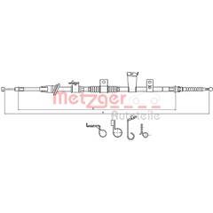 Câble de frein à main  METZGER - 17.2300
