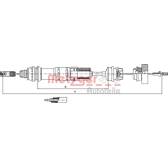Câble embrayage METZGER - 11.2280