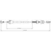 Cabo do acelerador METZGER - 3.RE001