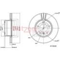 Brake disc set (2) METZGER - 6110028