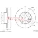 Brake disc set (2) METZGER - 6110057