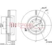 Brake disc set (2) METZGER - 6110059