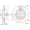 Brake disc set (2) METZGER - 6110068
