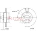 Brake disc set (2) METZGER - 6110070