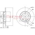 Brake disc set (2) METZGER - 6110116
