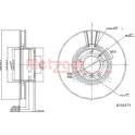 Brake disc set (2) METZGER - 6110171