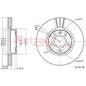 Brake disc set (2) METZGER - 6110178
