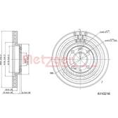 Brake disc set (2) METZGER - 6110216