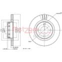 Brake disc set (2) METZGER - 6110305