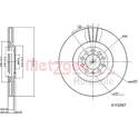 Brake disc set (2) METZGER - 6110387