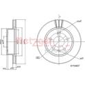 Brake disc set (2) METZGER - 6110407