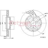 Brake disc set (2) METZGER - 6110613