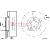 Brake disc set (2) METZGER - 6110668