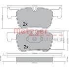 Front brake pad set (4 pcs) METZGER - 1170369