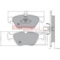 Front brake pad set (4 pcs) METZGER - 1170065