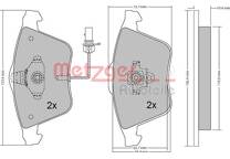 Front brake pad set (4 pcs)