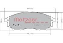 Front brake pad set (4 pcs)