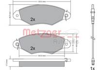 Front brake pad set (4 pcs)