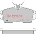 Front brake pad set (4 pcs) METZGER - 1170125