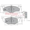 Front brake pad set (4 pcs) METZGER - 1170217
