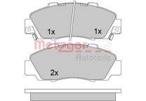 Front brake pad set (4 pcs)